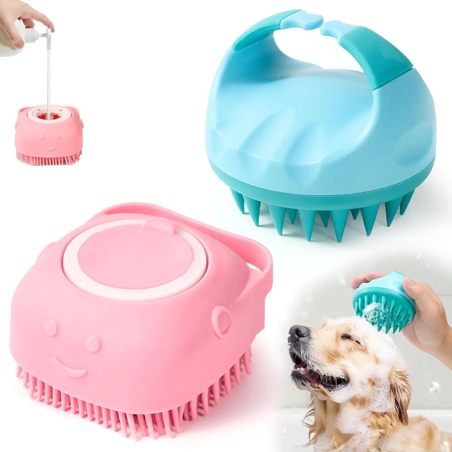 Shampoo Brush Dog Massage