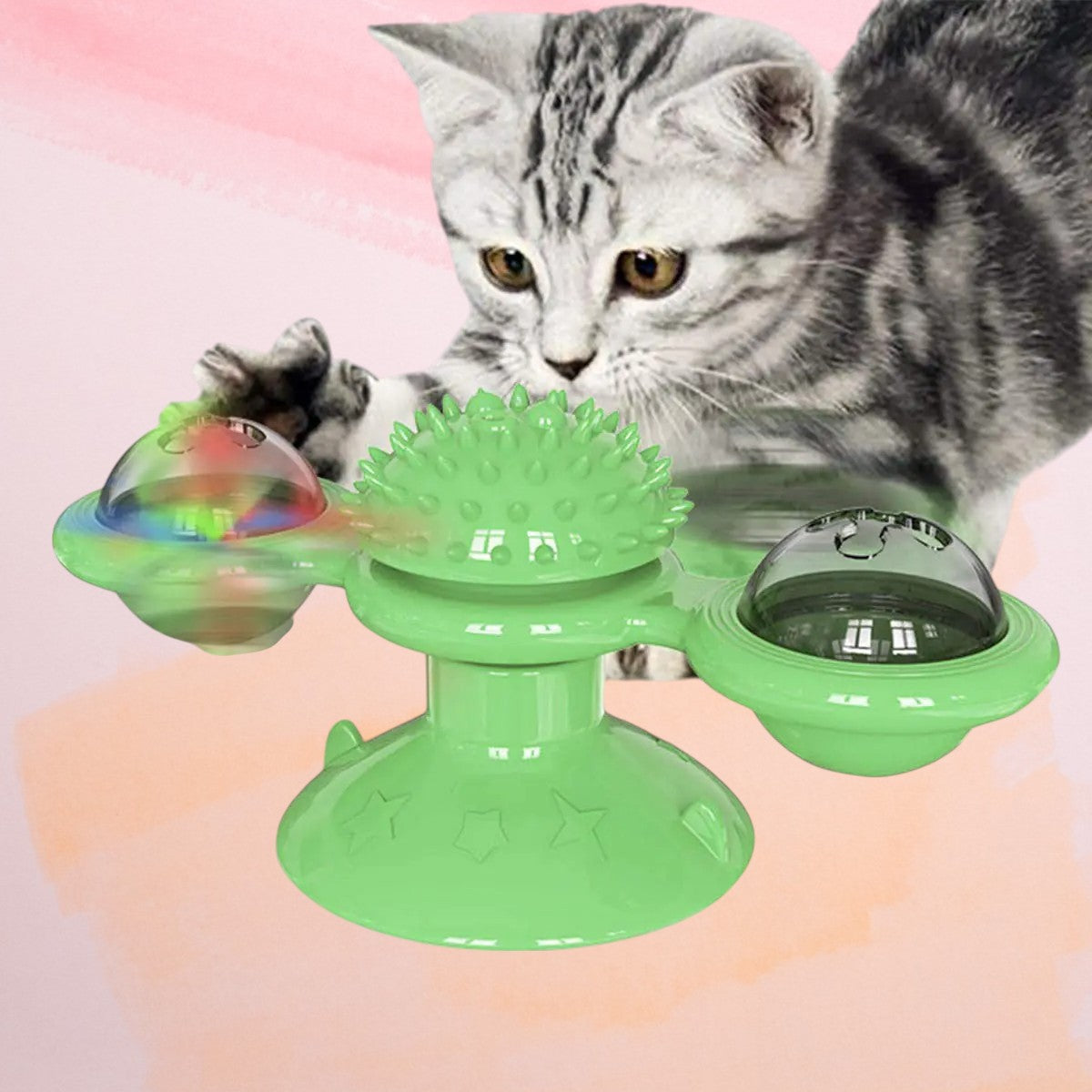 Interactive Windmill Cat Toys