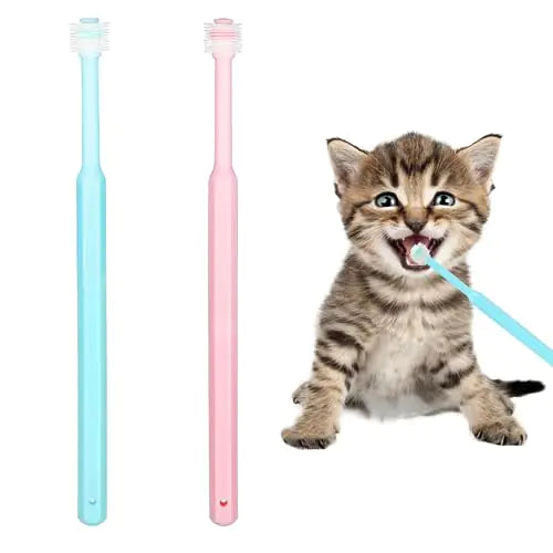 Mozeat Lens Small Pet Toothbrush2 Pack