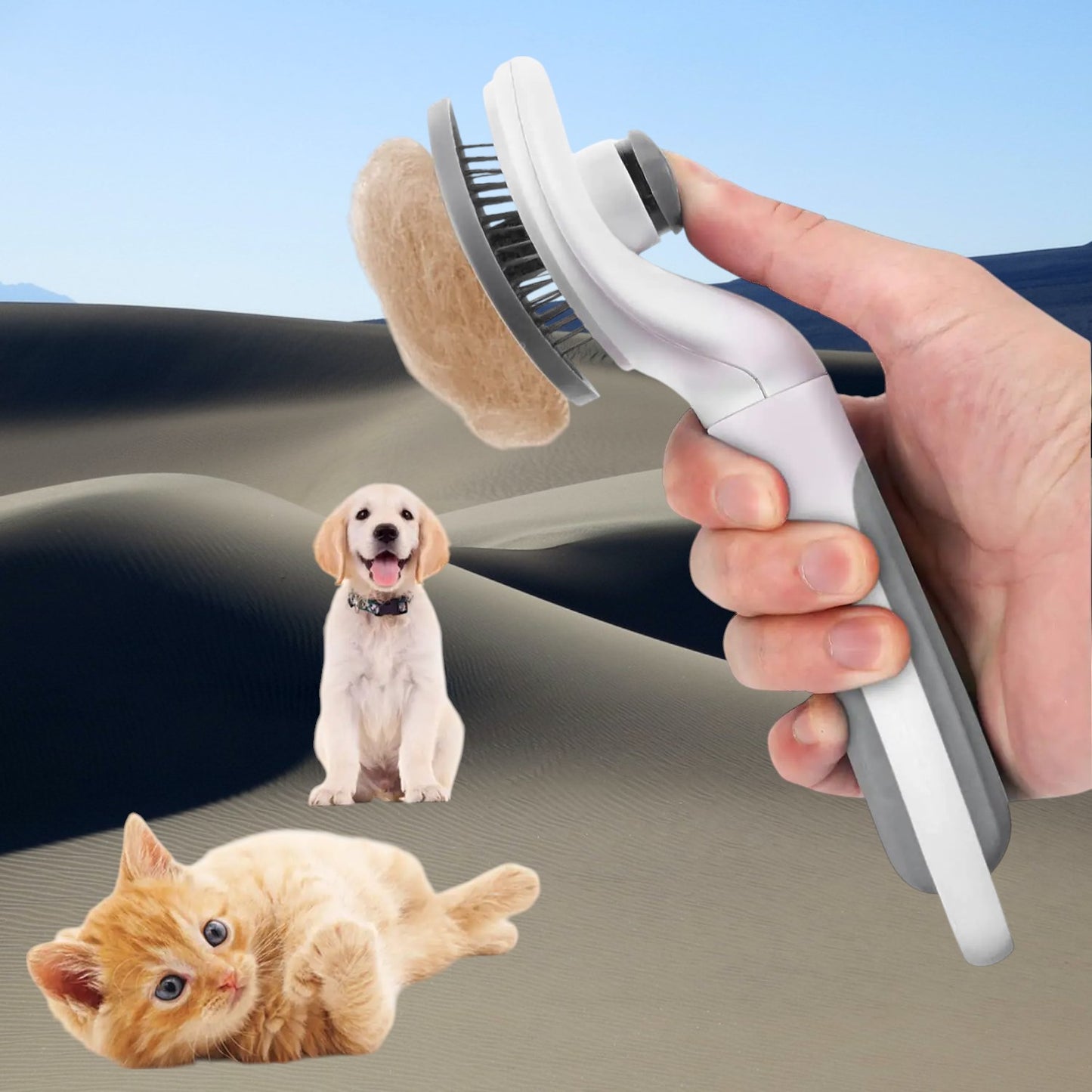 Cat Brush Self Cleaning Slicker Brush