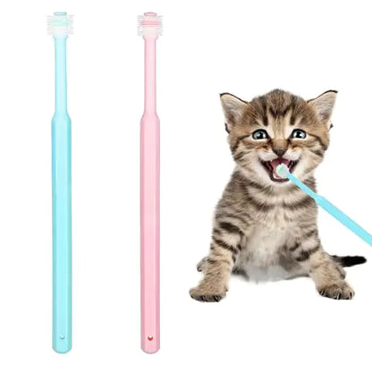 Mozeat Lens Small Pet Toothbrush2 Pack