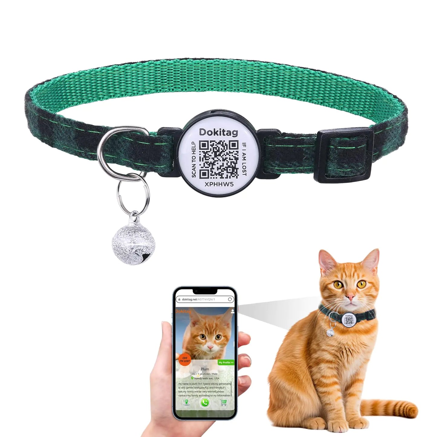 Cat Collar with Pet ID Tag